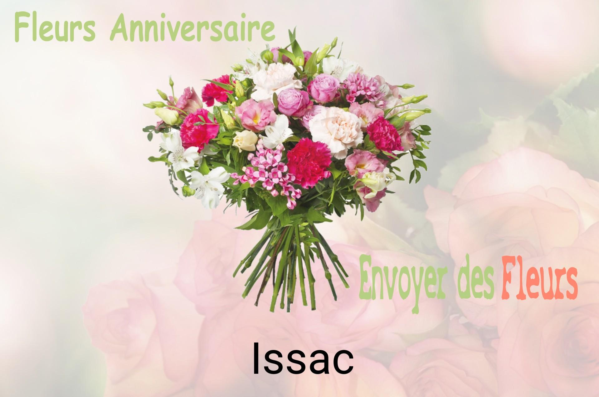 Bouquet de fleurs d’anniversaire livré à Issac